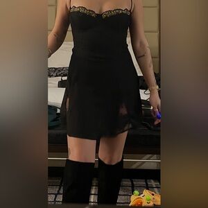 Princess Polly Black Strapless Dress